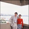 Lambert Wilson et Inès Sastre lors du Festival de Cannes 1988