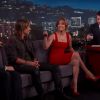 Jennifer Lopez, Keith Urban et Harry Connick Jr essaient différentes sortes de lait sucré, sur le plateau de l'émission de Jimmy Kimmel ce 10 mars 2015