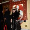 Madonna se rend au club "Raspoutine à Paris le 2 mars 2015.  
