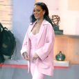 La chanteuse Rihanna arrive sur le plateau de l'émission "Good Morning America" à New York. Le 13 mars 2015  Singer Rihanna is arriving at The TV show "Good Morning America" with co stars Jim Parsons and Steve Martin to promote their movie "Home" in Times Square, New York, NY on March 13, 2015.13/03/2015 - New York