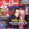 Hélène Segara et son fils Raphaël en couverture du magazine Nous Deux, du 29 mai 2012