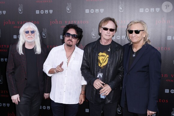 Edgar Winter, Steve Lukather, Richard Page et Joe Walsh lors du John Varvatos International Day of Peace with Ringo Starr, à Los Angeles en septembre 2014