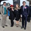 Laura Lopes, son mari Harry Lopes, Tom Parker-Bowles et sa femme Sara Parker Bowles lors de la journée des femmes du Festival de Cheltenham à l'Hippodrome de Cheltenham, le 11 mars 2015.