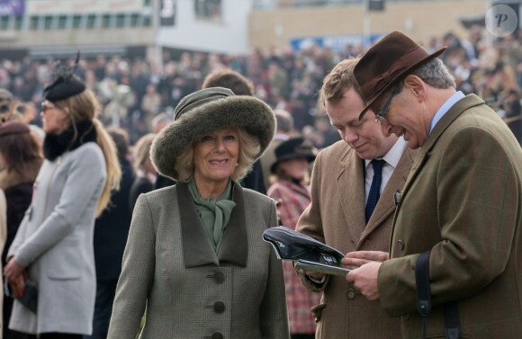 Camilla Parker-Bowles au festival de Cheltenham le 11 mars 2015