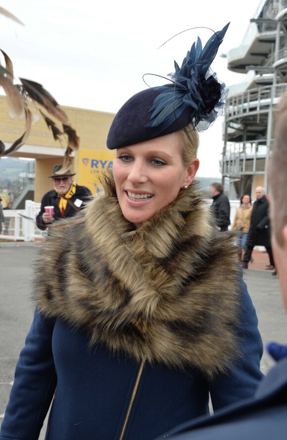 Zara Phillips au Festival de Cheltenham le 12 mars 2015.