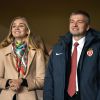 Le président de l'AS Monaco Dmitri Rybolovlev et sa fille Ekaterina Rybolovlev ont tremblé jusqu'au bout devant le match ASM - Arsenal au Stade Louis-II en huitième de finale retour de Ligue des Champions.