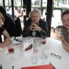 Exclusif - Josée Dayan, Catherine Frot et Julie Depardieu déjeunent ensemble pour préparer le tournage de "La tueuse caméléon", une fiction pour France 2 au restaurant Fouquet's à paris le 18 mars 2015.