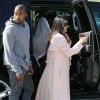 Kanye West et Kourtney Kardashian à Los Angeles, le 19 mars 2015.