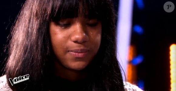 Awa Sy lors de l'épreuve ultime dans The Voice 4, ce samedi 21 mars 2015, sur TF1