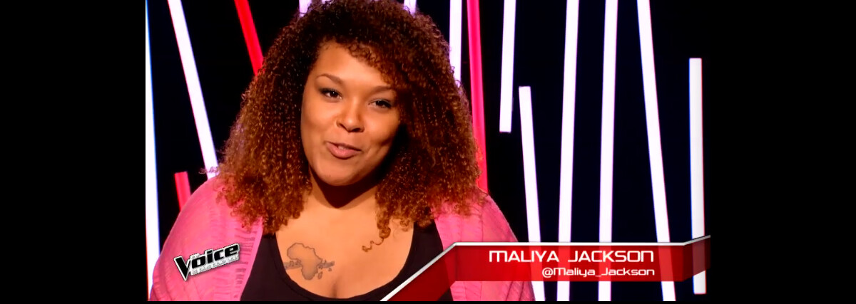 Photo : Maliya Jackson lors de l'épreuve ultime dans The Voice 4, ce ...