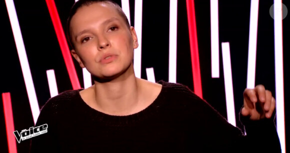 Anne Silla lors de l'épreuve ultime dans The Voice 4, ce samedi 21 mars 2015, sur TF1