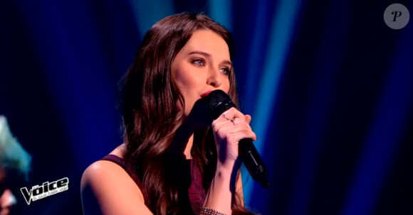 Trudy lors de l'épreuve ultime dans The Voice 4, ce samedi 21 mars 2015, sur TF1