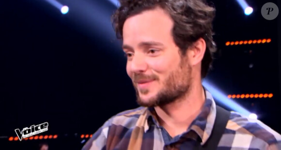 Yoann lors de l'épreuve ultime de The Voice 4, sur TF1, le samedi 21 mars 2015