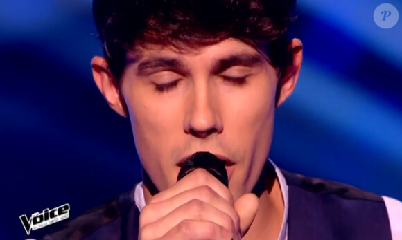 Lilian lors de l'épreuve ultime de The Voice 4, sur TF1, le samedi 21 mars 2015