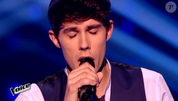 Lilian lors de l'épreuve ultime de The Voice 4, sur TF1, le samedi 21 mars 2015