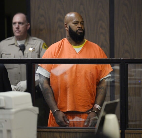 Suge Knight en comparution au tribunal de Compton. Le 3 février 2015.