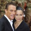 Jean-Claude Van Damme et Gladys Portugues, à Londres, le 13 août 2012.