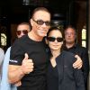 Jean-Claude Van Damme et Gladys Portugues, à Paris, le 9 août 2012.