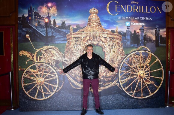 Nagui assiste à l'avant-première du film Cendrillon au Grand Rex à Paris le 22 mars 2015.