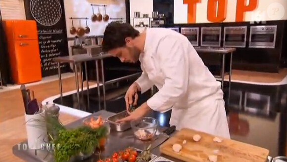 Florian dans Top Chef 2015 épisode 9 sur M6, le lundi 23 mars 2015.