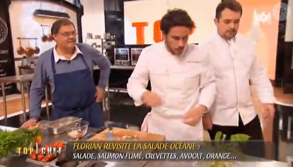 Florian et Jean-François Piège dans Top Chef 2015 épisode 9 sur M6, le lundi 23 mars 2015.