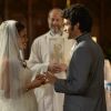 Lucie Lucas, sublime en robe de mariée, dans l'épisode final de la saison 5 de Clem "Ça y est je marie ma fille", le lundi 30 mars 2015 sur TF1