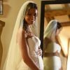 Lucie Lucas, sublime en robe de mariée, dans l'épisode final de la saison 5 de Clem "Ça y est je marie ma fille", le lundi 30 mars 2015 sur TF1