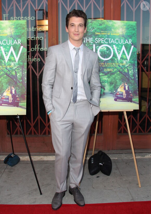Miles Teller à l' Avant-premiere du film "The Spectacular Now" a Los Angeles, le 30 juillet 2013. 