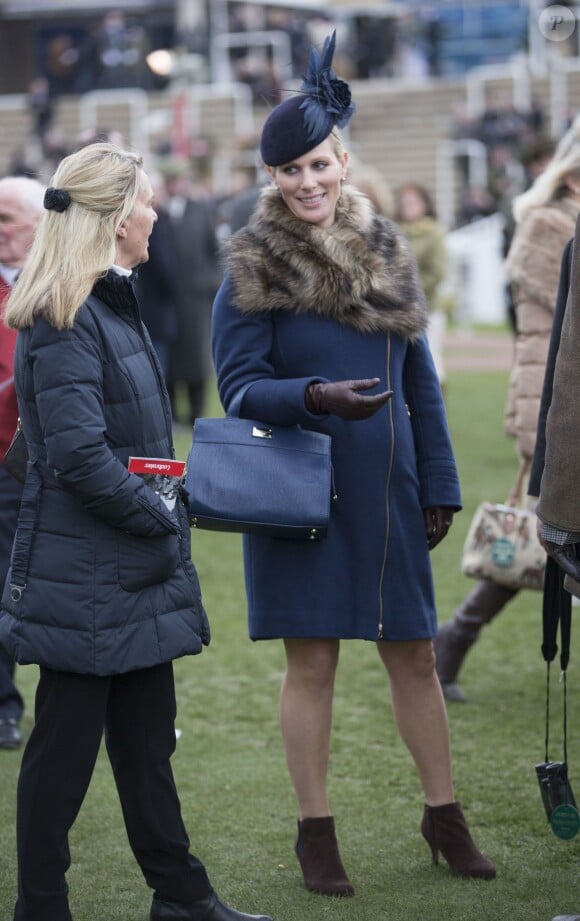 Zara Phillips à Cheltenham le 12 mars 2015.