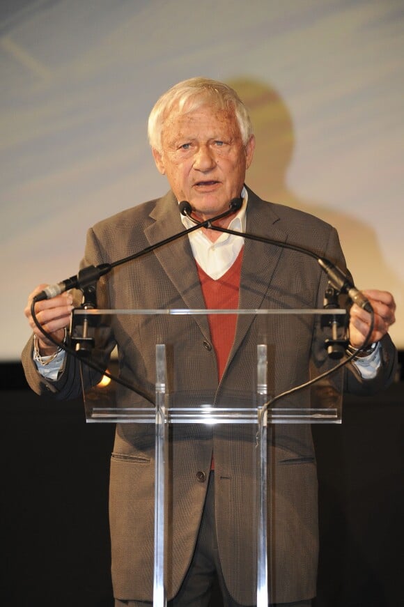 Lionel Chouchan (président et fondateur du festival) lors de l'ouverture du festival international du film de Beaune le 25 mars 2015