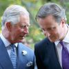 Le prince Charles et le Premier ministre britannique David Cameron en juin 2012 à Londres lors d'une conférence économique.