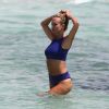 Victoria Lopyreva, mannequin, présentatrice télé et Miss Russie 2003, profite d'un après-midi ensoleillé à Miami. Le 19 mars 2015.