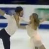 Gabriella Papadakis et Guillaume Cizeron à Shanghai (Chine) le 27 mars 2015. Ils sont devenus champions du monde de danse sur glace. 