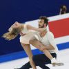 Gabriella Papadakis et Guillaume Cizeron, les patineurs français, lors de leur programme au championnat du monde de patinage artistique à Shanghaï, le 27 mars 2015.27/03/2015 - Shanghaï