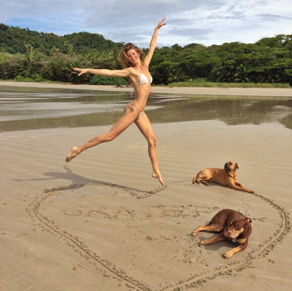 Gisele Bündchen en vacances au Costa Rica - mars 2015