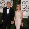 Harrison Ford et Calista Flockhart - 72ème cérémonie annuelle des Golden Globe Awards à Beverly Hills. Le 11 janvier 2015
