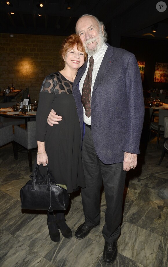 Jean-Pierre Marielle et sa femme Agathe Natanson - Soirée pour les 12 ans de l'Atelier du Maître Albert à Paris, le 30 mars 2015