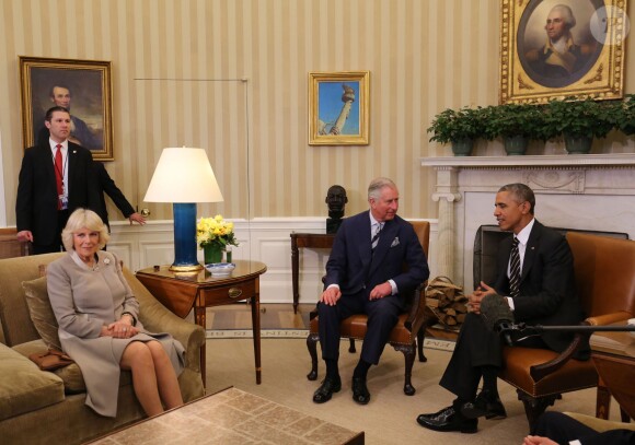 Le prince Charles et la duchesse Camilla ont rencontré le président Barack Obama lors de leur visite officielle aux Etats-Unis du 17 au 21 mars 2015.