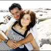 Exclusif - Cyril Hanouna et sa compagne Emilie posent à San Remo, le 14 juillet 2007.