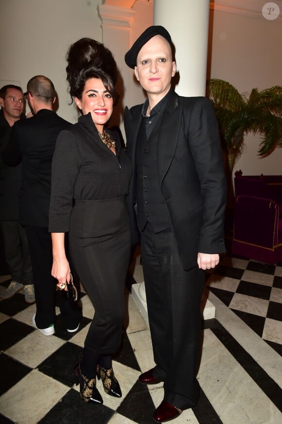 Inès-Olympe Mercadal et Ali Mahdavi - Soirée de lancement de la collection "Eram by Inès-Olympe Mercadal" au musée des Arts Décoratifs à Paris. Le 2 avril 2015