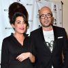 Inès-Olympe Mercadal et Pascal Obispo - Soirée de lancement de la collection "Eram by Inès-Olympe Mercadal" au musée des Arts Décoratifs à Paris. Le 2 avril 2015