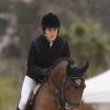 Charlotte Casiraghi participe au Jumping International de Cagnes-sur-Mer, le vendredi 3 avril 2015. 