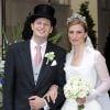 Le prince Georg Friedrich et la princesse Sophie de Prusse lors de leur mariage le 27 août 2011 à Potsdam (cérémonie religieuse en l'église de la paix, réception au palais Sanssouci). Le couple a accueilli le 2 avril 2015 son troisième enfant, la princesse Emma Marie.