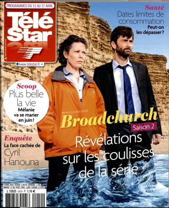 Magazine Télé Star en kiosques le 6 avril 2015.
