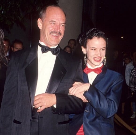 Juliette Lewis en compagnie de son père Geoffrey. L'acteur scientologue est mort mardi 7 avril 2015.