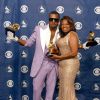 Kanye West et Donda West aux 48e Grammy Awards à Los Angeles. Février 2006.