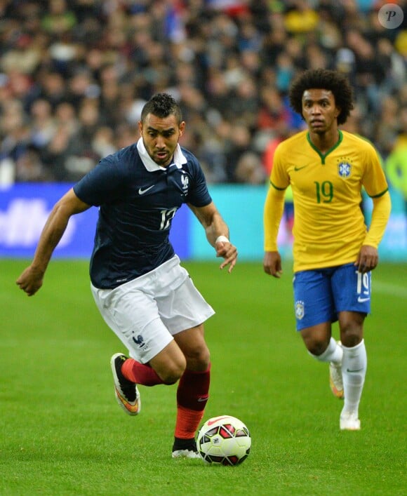 Dimitri Payet lors du match France - Brésil au Stade de France à Saint-Denis le 26 mars 2015