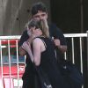 Prince Jackson et sa petite amie à la sortie de leur cours de jiu jitsu à Beverly Hills, le 9 avril 2015
