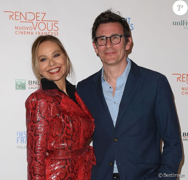 Ornella Muti, Michel Hazanavicius - Festival Rendez-vous - Le nouveau cinéma français à Rome, le 8 avril 2015.