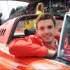 Jules Bianchi défile lors de la parade des pilotes sur le circuit de SPA Francorchamps, le 22 août 2014